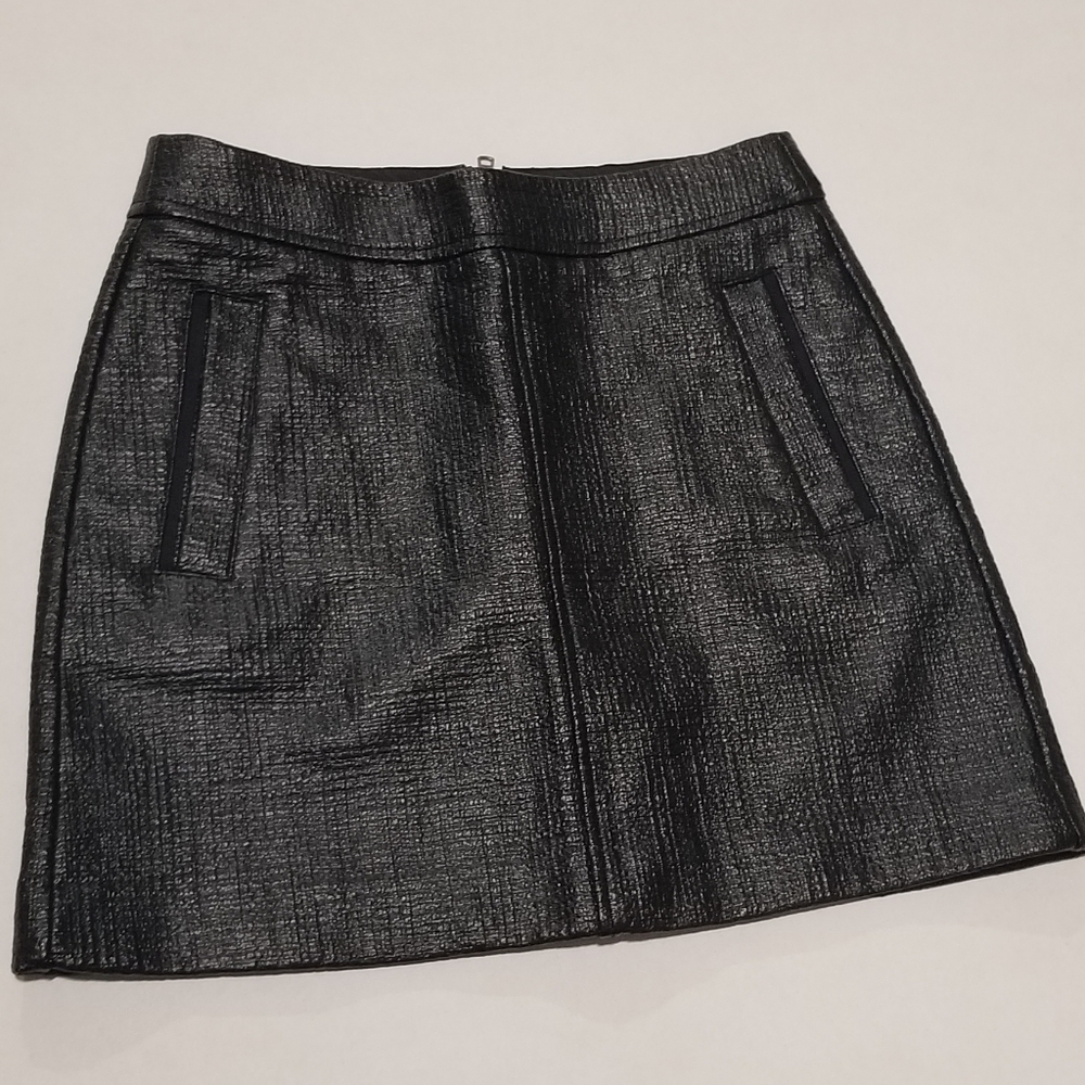 Armani exchange leather mini skirt